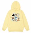 画像3: heavyweight yellow color pop print  hoody sweatshirt　ユニセックス男女兼用 ポッププリントフーディパーカースエットトレーナー  (3)