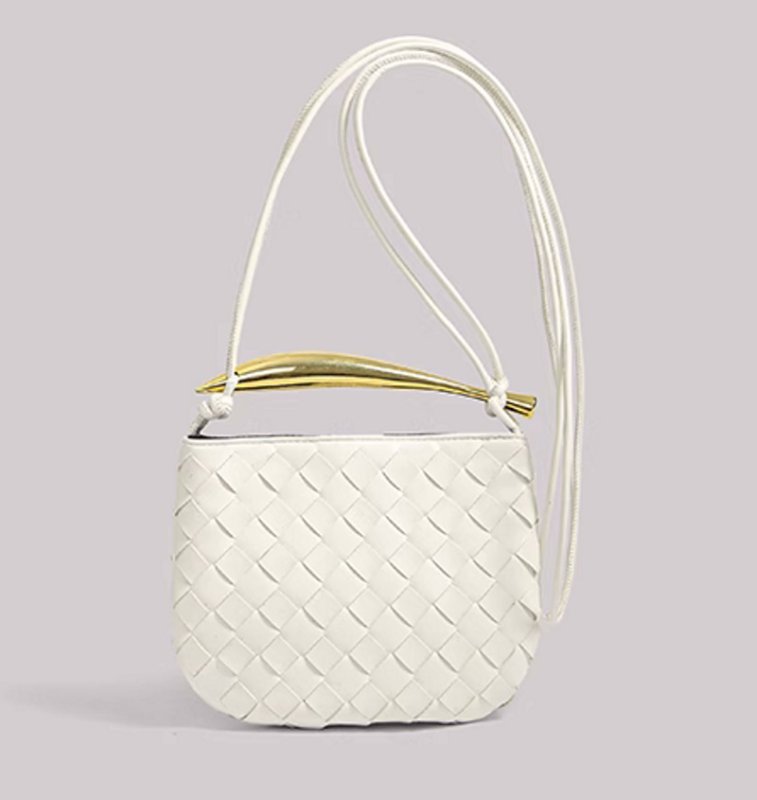 画像5: metal fittings steering wheel mesh knitting LEATHER MINI TOTE SHOULDER BAG 金具ハンドルメッシュ編み込み レザーミニトートショルダーバッグ (5)