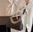 画像2: mesh leather deformation chain handle tote shoulder bag　メッシュレザー変形チェーンハンドル トートショルダーバッグ (2)