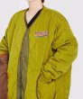画像6: down quilted half jacket coat 　ユニセックス男女兼用レター刺繍キルティングダウン ハーフジャケット コート (6)