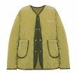 画像8: down quilted half jacket coat 　ユニセックス男女兼用レター刺繍キルティングダウン ハーフジャケット コート (8)