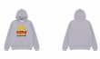 画像4:  oversize letter printing hoody sweatshirt　ユニセックス男女兼用 レタープリントフーディパーカースエットトレーナー  (4)