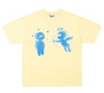 画像3:  cupid angel print Short Sleeve T-shirt   　ユニセックス男女兼用キューピット天使エンジェルプリントプリント半袖Tシャツ (3)