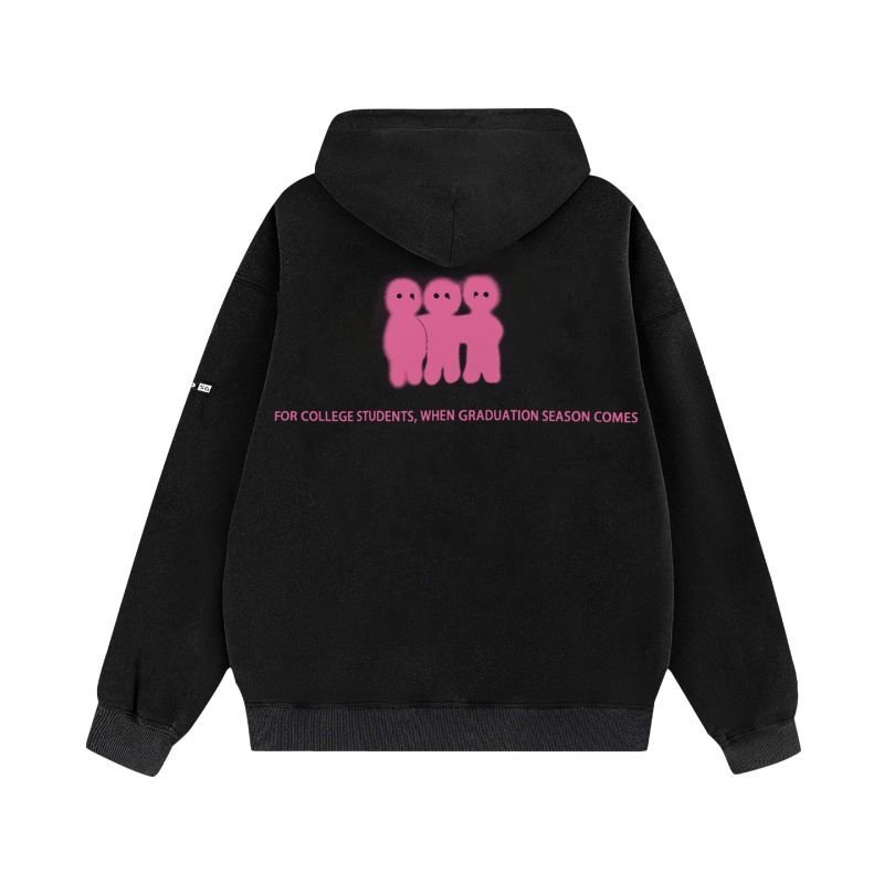 画像4: cupid angel print hoodie sweatshirt　ユニセックス男女兼用 キューピット天使プリントフーディパーカースエットトレーナー  (4)