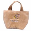 画像5: Tom and Jerry Embroidered Fur Tote Shoulder Shopping Bag　 トム＆ジェリートムとジェリー刺繍ファートートショルダーショッピングバッグ (5)