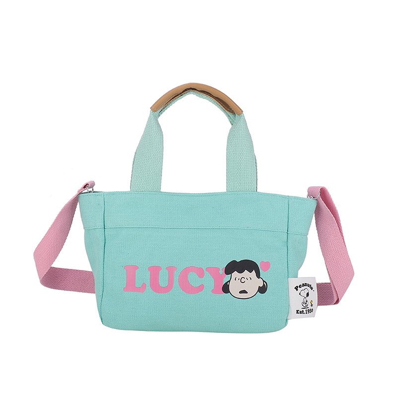 画像4: Snoopy & Friends Embroidered Tote Shoulder Bag Shopping Bag　 スヌーピー&フレンド刺繍キャンバストートショルダーショッピングバッグ (4)