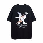 画像4: angel cloud  print Short Sleeve T-shirt   　ユニセックス男女兼用エンジェル クラウドプリント半袖Tシャツ (4)