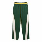 画像3: correct rhud color matching personality drawstring straight-leg pants sweatpants ユニセックス 男女兼用カラーマッチングストレートパンツ スウェットジョガーパンツ (3)