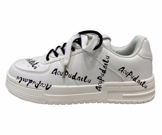   ロゴ レースアップ スニーカー ユニセックス Unisex Paisley Leather Lace-Up Sneakers 男女兼用 ユニ
