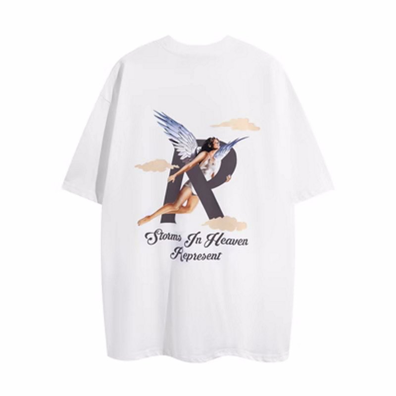 画像3: angel cloud  print Short Sleeve T-shirt    ユニセックス男女兼用エンジェル クラウドプリント半袖Tシャツ (3)