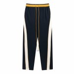 画像1: correct rhud color matching personality drawstring straight-leg pants sweatpants ユニセックス 男女兼用カラーマッチングストレートパンツ スウェットジョガーパンツ (1)