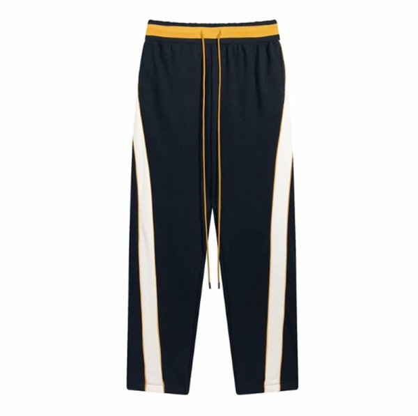 画像1: correct rhud color matching personality drawstring straight-leg pants sweatpants ユニセックス 男女兼用カラーマッチングストレートパンツ スウェットジョガーパンツ (1)