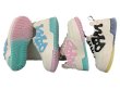 画像7: women's sports and leisure pink inner lace-up sneakers　レザーカラフル厚底プラットホームレースアップスニーカー (7)