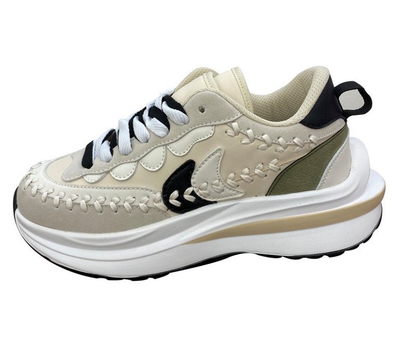 画像12: Waffle lace-up sneakers shoes　 男女兼用 ユニセックスワッフル厚底プラットホームレザーレースアップスニーカー (12)