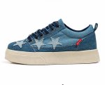 画像5: Denim Star & Check & Paisley Bandana Pattern Starlace-up sneakers shoes　 男女兼用 ユニセックスデニムスター＆ペイズリー＆チェックスター厚底プラットホームレースアップスニーカー (5)