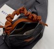 画像11: denim quilted gather handle under arm bag tote shoulder bag デニムキルティングギャザーハンドル アンダーアームバッグトートショルダーバッグ (11)