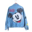 画像4: Mickey Mouse graphic paint graffiti denim jacket G Jean Jacket blouson 即納ユニセックス 男女兼用 ミッキー ミッキーマウス 落書き グラフィティペイント グラフィックペイント デニムGジャケット ブルゾン (4)