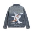 画像1: represent angel print denim jacket G Jean Jacket blouson ユニセックス 男女兼用 R&エンジェルペイント グラフィックペイント デニムGジャケット ブルゾン (1)