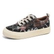 画像2: Denim Star & Check & Paisley Bandana Pattern Starlace-up sneakers shoes　 男女兼用 ユニセックスデニムスター＆ペイズリー＆チェックスター厚底プラットホームレースアップスニーカー (2)