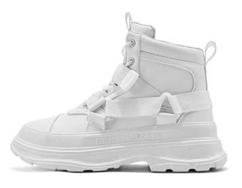 LEATHER HIGH CUT VELCRO SNEAKER BOOTS shoes 男女兼用 ユニ