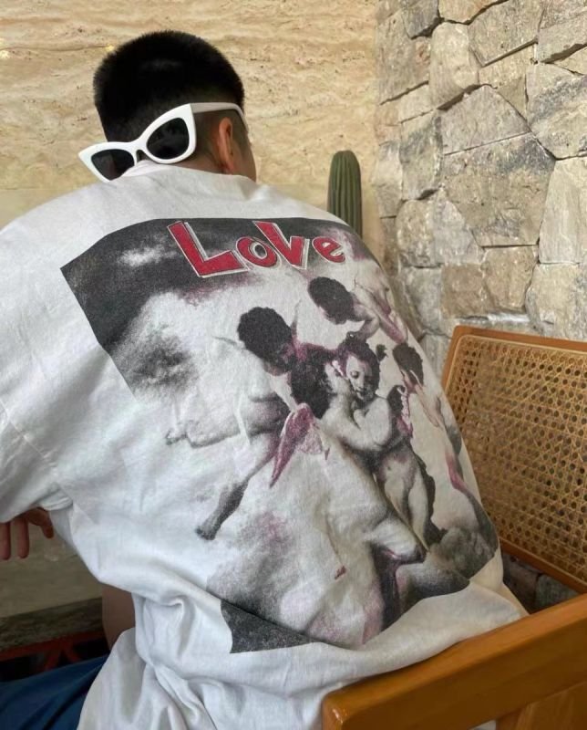 画像7: Saint Michael Eros Cupid LOVE print Short Sleeve T-shirt    ユニセックス男女兼用聖ミカエル エロス キューピッド LOVE プリントTシャツ (7)