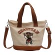 画像5: Girl Bear Canvas Tote Shoulder Bag　ガール少女ベアキャンバストートショルダーバッグ (5)