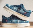 画像3: Denim Star & Check & Paisley Bandana Pattern Starlace-up sneakers shoes　 男女兼用 ユニセックスデニムスター＆ペイズリー＆チェックスター厚底プラットホームレースアップスニーカー (3)