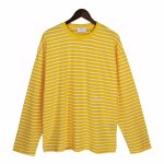 画像3: Rhude logo Striped long Sleeve T-shirt   　ユニセックス男女兼用Rhudeロゴ入りボーダーストライプ長袖Tシャツ (3)