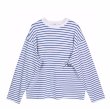 画像1: Rhude logo Striped long Sleeve T-shirt   　ユニセックス男女兼用Rhudeロゴ入りボーダーストライプ長袖Tシャツ (1)