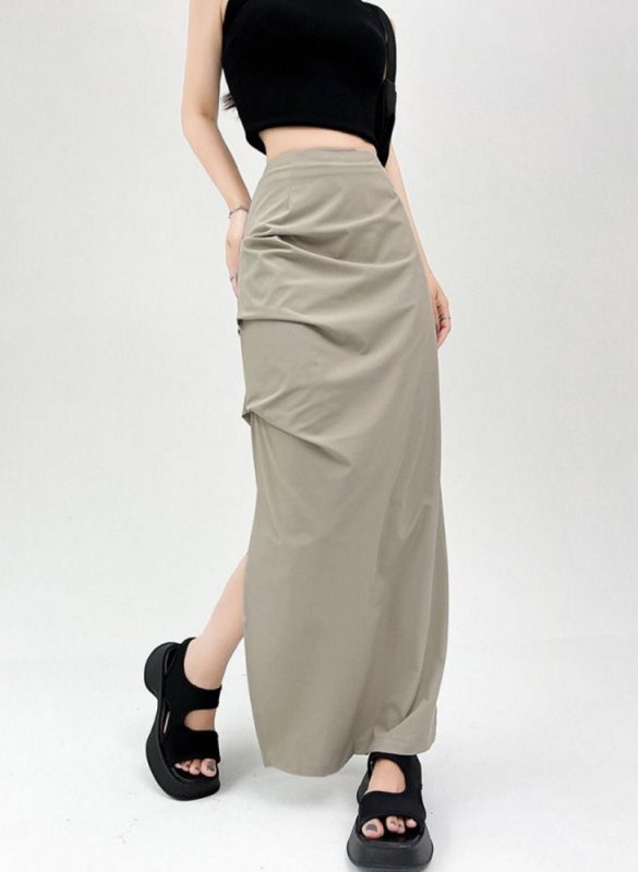 画像10: Long gathered A-line touring skirt ロングギャザーAラインツーツーリングスカート (10)