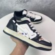 画像3: flower & heart leather lace-up sneakers shoes　 男女兼用 ユニセックスフラワープリント＆ハートエンブレムレザーレースアップスニーカー (3)