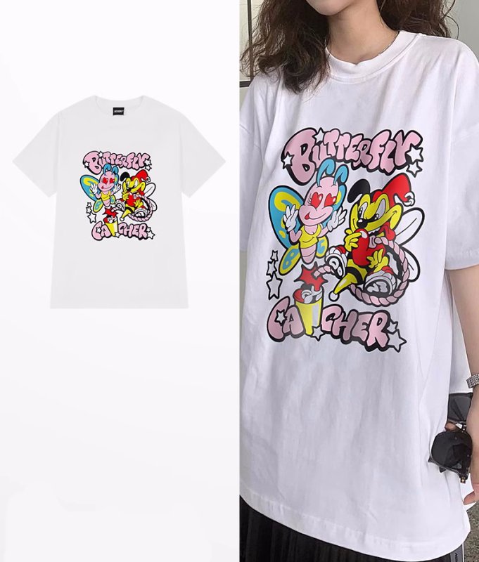 画像2: Costume Mickey Mouse & Bee print Short Sleeve T-shirt    ユニセックス男女兼用仮装ミッキーマウス&ビー蜂プリントTシャツ (2)