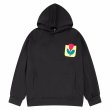 画像1: tulip flower embroidery hoodie hoodie sweatshirt　ユニセックス男女兼用 チューリップ花刺繍フーディパーカースエットトレーナー  (1)