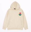 画像2: tulip flower embroidery hoodie hoodie sweatshirt　ユニセックス男女兼用 チューリップ花刺繍フーディパーカースエットトレーナー  (2)