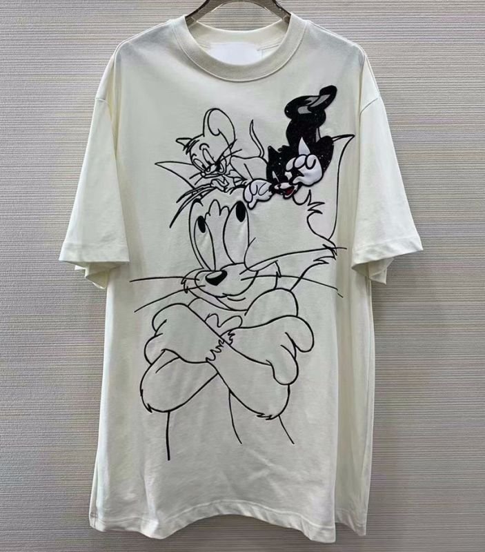 画像7: Tom and Jerry half sleeve oversized T-shirt　男女兼用ユニセックストムとジェリートム＆ジェリー5分袖オーバーサイズシャツ  (7)