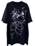 画像1: Tom and Jerry half sleeve oversized T-shirt　男女兼用ユニセックストムとジェリートム＆ジェリー5分袖オーバーサイズシャツ  (1)