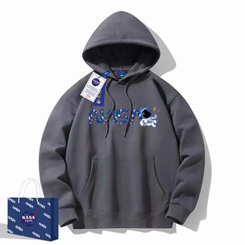 画像1: NASA x humming spaceflight hoodie sweatshirt　ユニセックス男女兼用 NASA×ハミング宇宙飛行フーディパーカースエットトレーナー  (1)