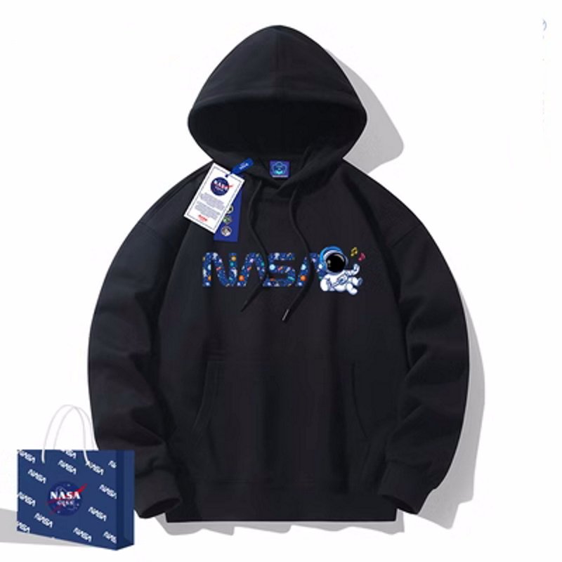 画像2: NASA x humming spaceflight hoodie sweatshirt　ユニセックス男女兼用 NASA×ハミング宇宙飛行フーディパーカースエットトレーナー  (2)