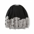 画像4: sheep braided pullover sweater 　ユニセックス男女兼用 羊シープ編み込みプルオーバセーター プルオーバー (4)