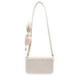 画像4: Love Rabbit Embroidered Monogram shoulder pochette bag　男女兼用ラブラビット刺繍モノグラムコバック付き ショルダーポシェットバッグ斜め掛けバッグ (4)