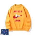 画像7: JUST DO IT LATER x Snoopy sweatshirt ユニセックス男女兼用 NASA×JUST DO IT LATER×スヌーピースウェット トレーナー  (7)