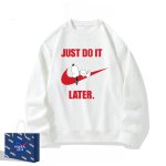 画像3: JUST DO IT LATER x Snoopy sweatshirt ユニセックス男女兼用 NASA×JUST DO IT LATER×スヌーピースウェット トレーナー  (3)