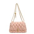 画像3: QUILTED LEATHER DOWN CHAIN TOTE SHOULDER BAG　男女兼用 キルティングレザーダウンチェーントートショルダー斜め掛けバッグ (3)