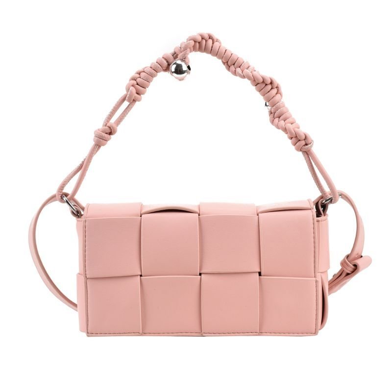 画像4: leather braided mesh mini cassette shoulder pochette bag 男女兼用 レザー編み込みメッシュ ミニカセットショルダーポシェットバッグ斜め掛けバッグ (4)