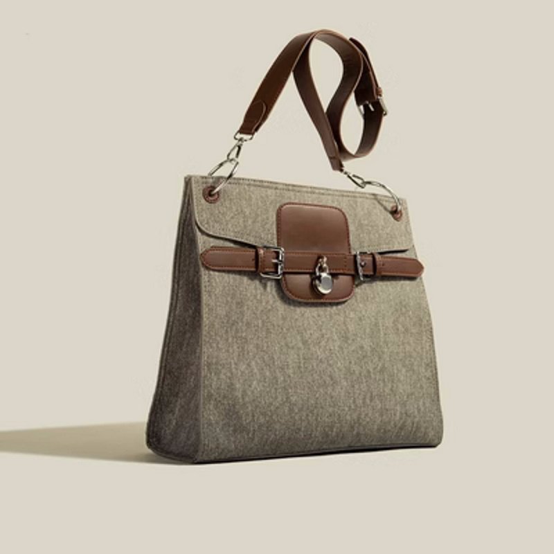 画像3: Denim Square Single Shoulder Messenger BagTOTE SHOULDER BAG 男女兼用 デニムスクエアシングルショルダートートショルダー斜め掛けバッグ (3)