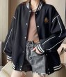 画像5: Unisex Garfield print stadium jumper baseball uniform baseball jacket Jacket blouson ユニセックス 男女兼用ガーフィールドプリントスタジャンスタジアムジャンバーベースボールブルゾン (5)