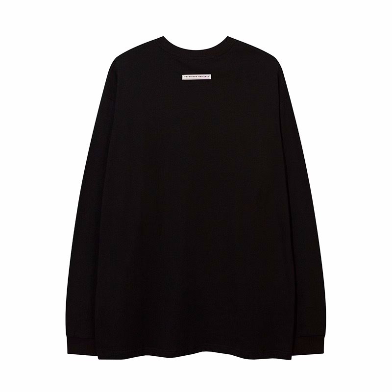 画像4:  Hip Hop Boy Long Sleeve Pullover T-shirt ユニセックス男女兼用ヒップホップボーイ長袖プルオーバーTシャツ (4)