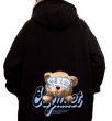 画像5: sleep bear print hoody　ユニセックス男女兼用スリープベア熊プリント フーディパーカー  (5)