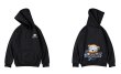 画像4: sleep bear print hoody　ユニセックス男女兼用スリープベア熊プリント フーディパーカー  (4)