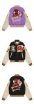 画像6: Fighting spirits x American football  embroidery sleeve leather stadium jacket baseball uniform jacket blouson  ユニセックス 男女兼用 ファイティングスピリッツ×アメリカンフットボール刺繍スタジアムジャンパー スタジャン MA-1 ボンバー ジャケット ブルゾン (6)